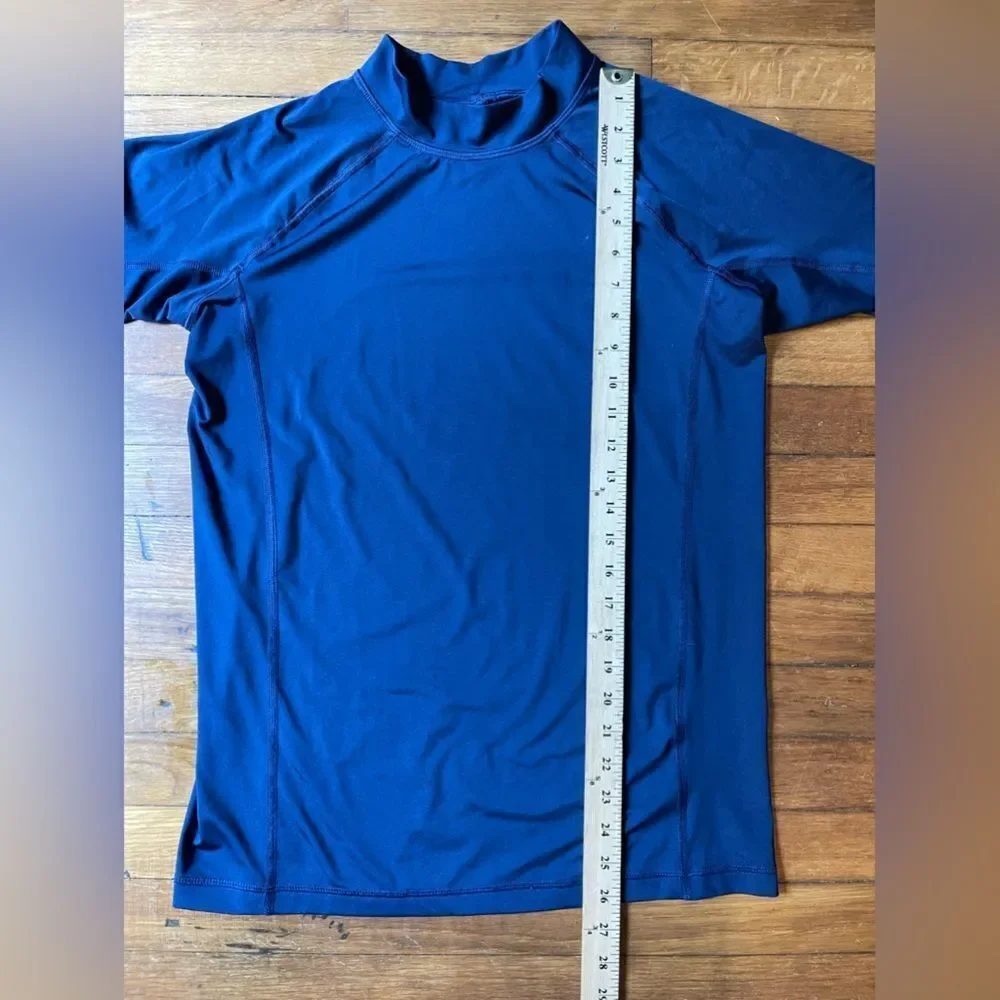 XXL 18/20 Kids LANDS END navy blue swim shirt